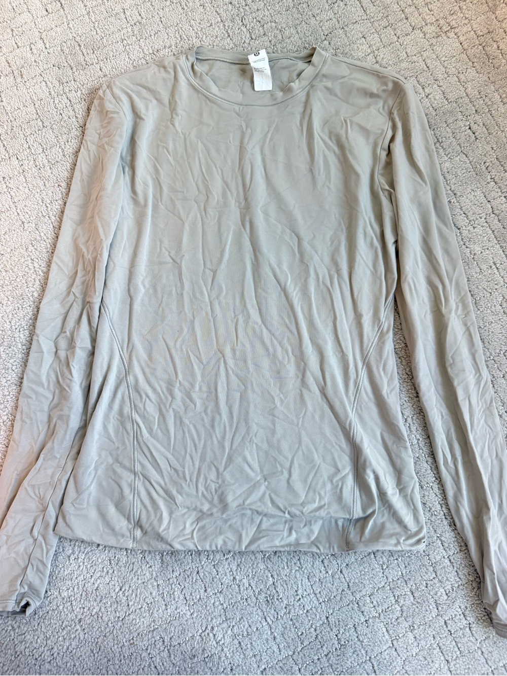 lululemon athletica Light Taupe Crewneck Tee